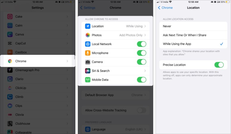 How to manage privacy settings for individual apps