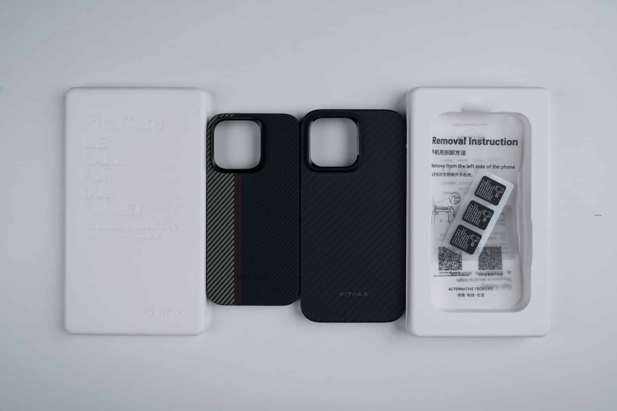 PITAKA MagEZ Case 4 and Pro 4 Perfect defense for iPhone 15 PITAKA iPhone 15 series cases packaging