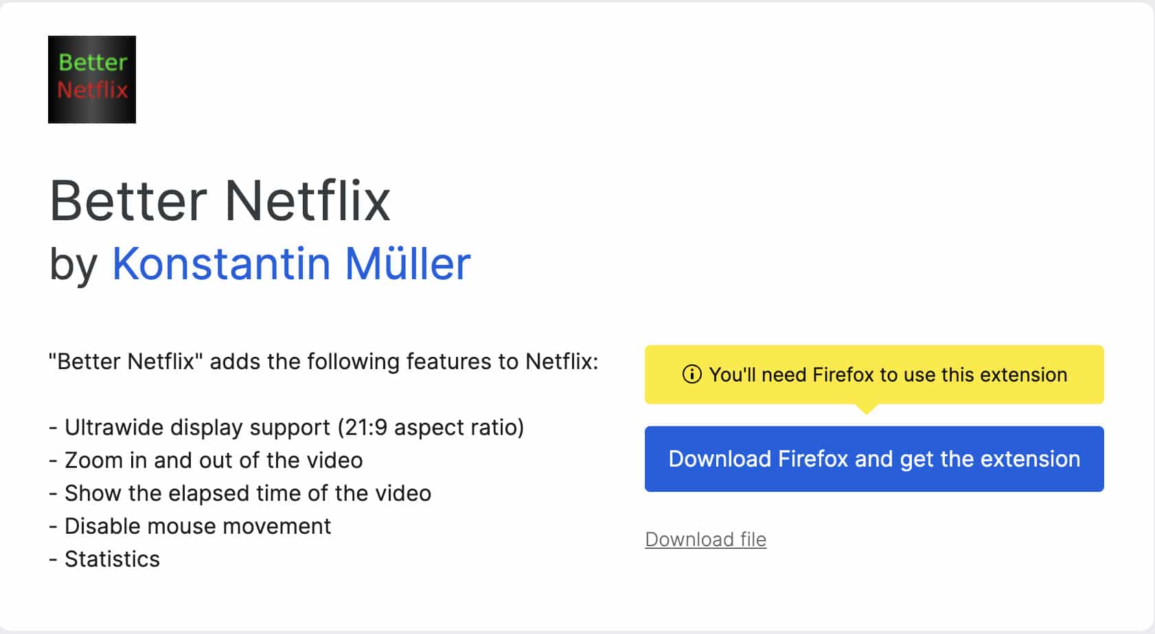 Best Netflix extensions for Safari Chrome and Firefox on Mac Better Netflix Extension for FireFox