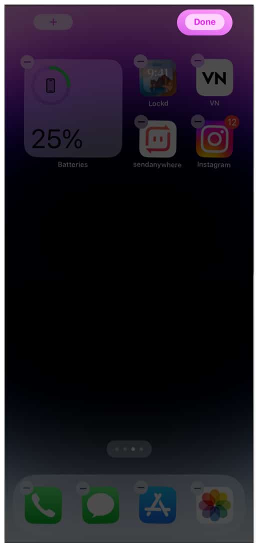 Check battery life using today view on iphone and ipad