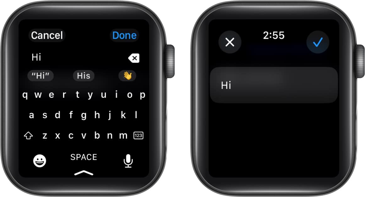 Buat frasa pada Apple Watch