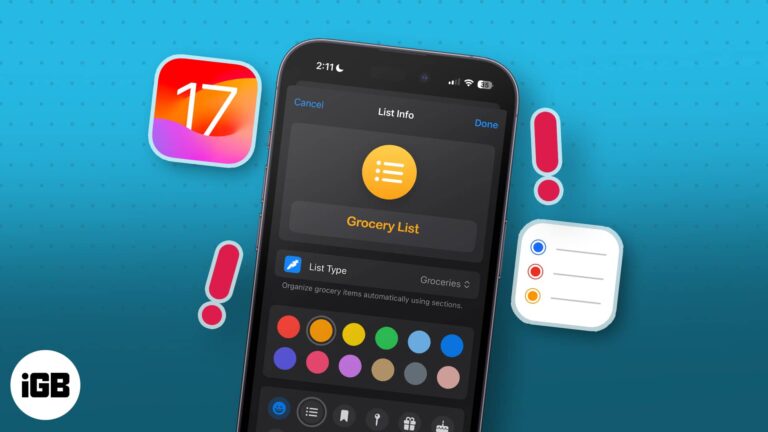 iOS 17 Grocery List not working on iPhone? 6 Ways to fix it!