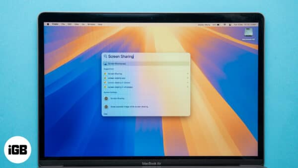 how to screen share from iphone to mac book