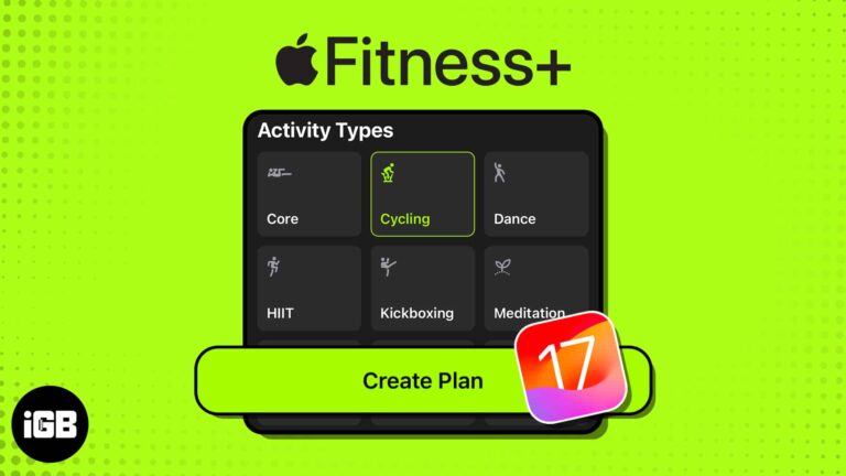 How to create custom Apple Fitness+ plans in iOS 17