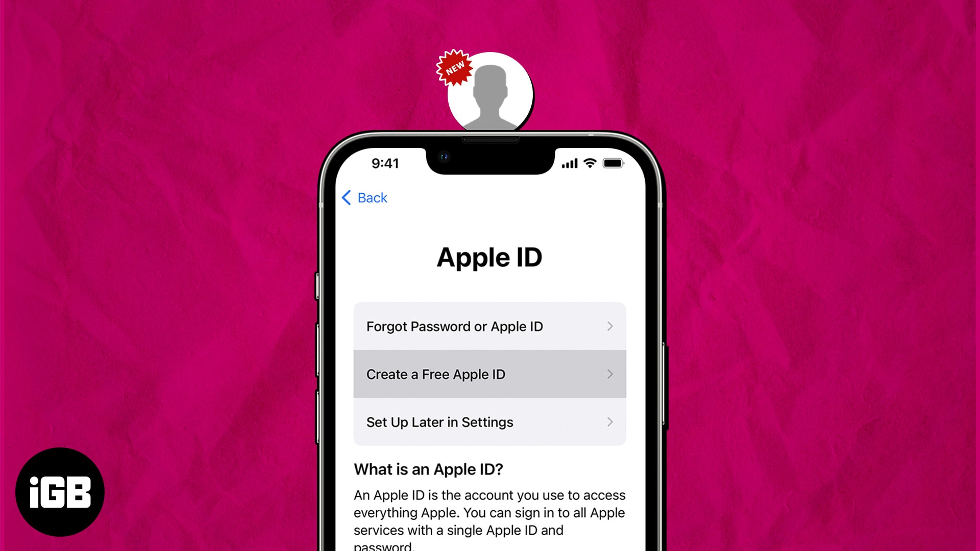how to create new apple id iphone 11