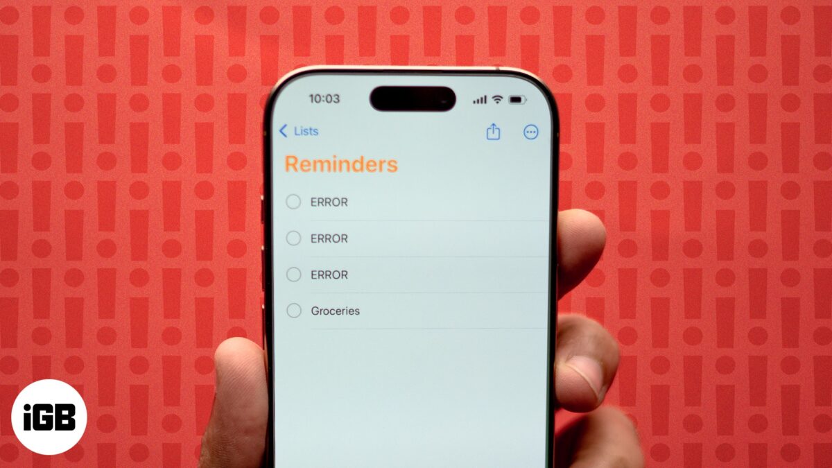 How to fix grocery list not working on iphone