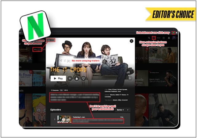 Netflix Extended extension for Chrome