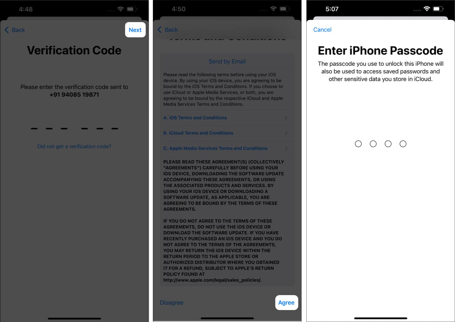 how to create apple id password on iphone