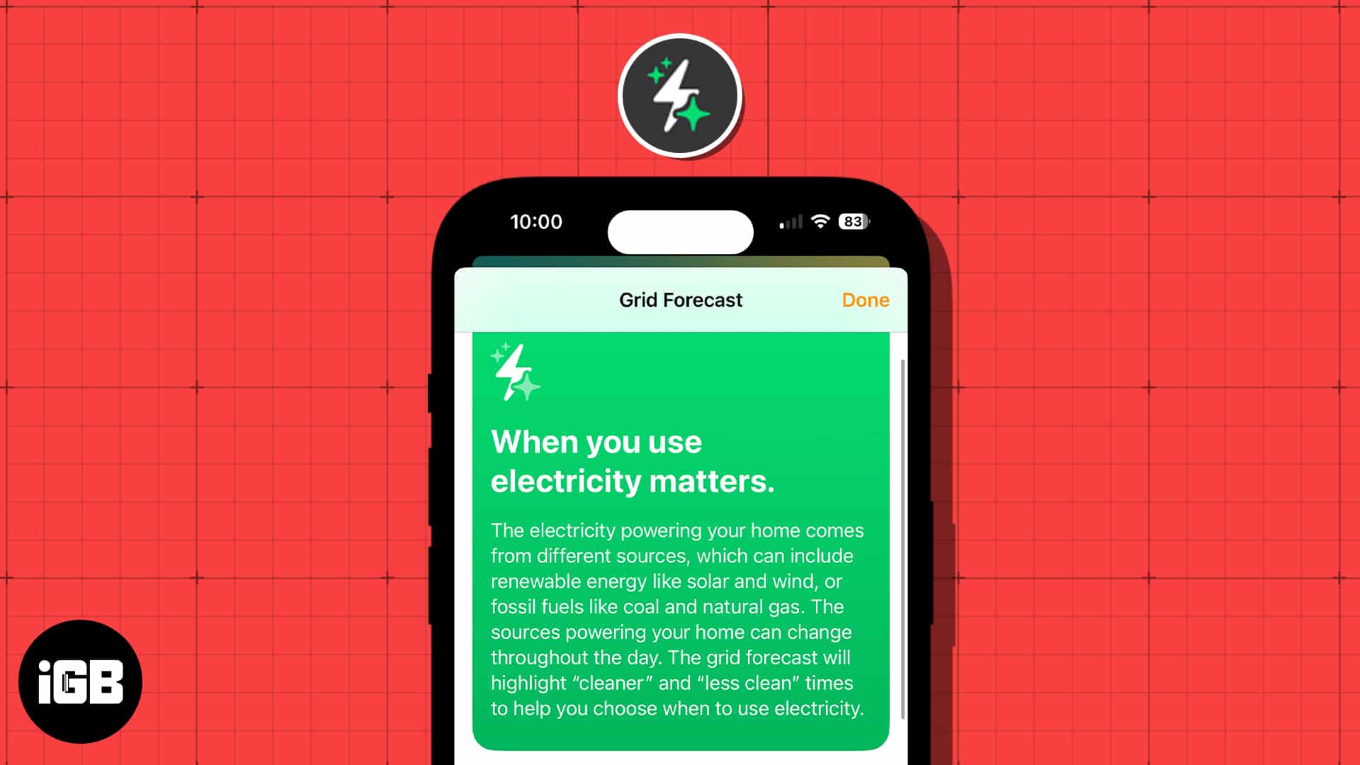 Use apple grid forecast feature on iphone ipad mac apple watch