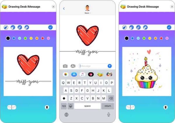 Use drawing desk app on imessage 1