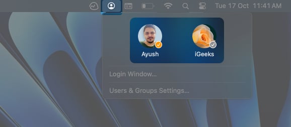 click-the-icon-on-name-to-switch-users