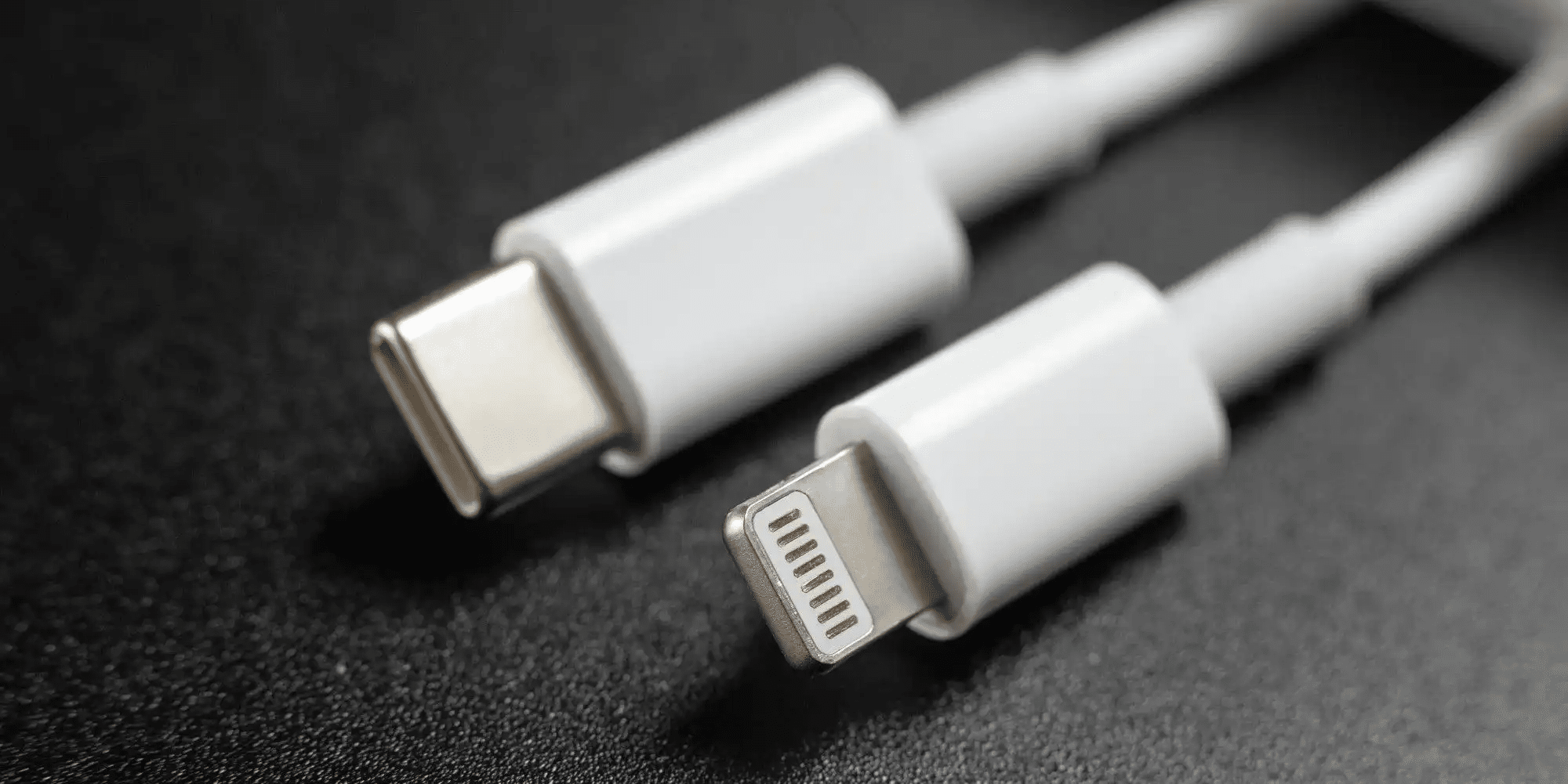 USB C and Lightning cable