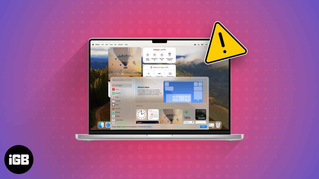 macOS Sonoma desktop widgets not working  11 Ways to fix  - 93