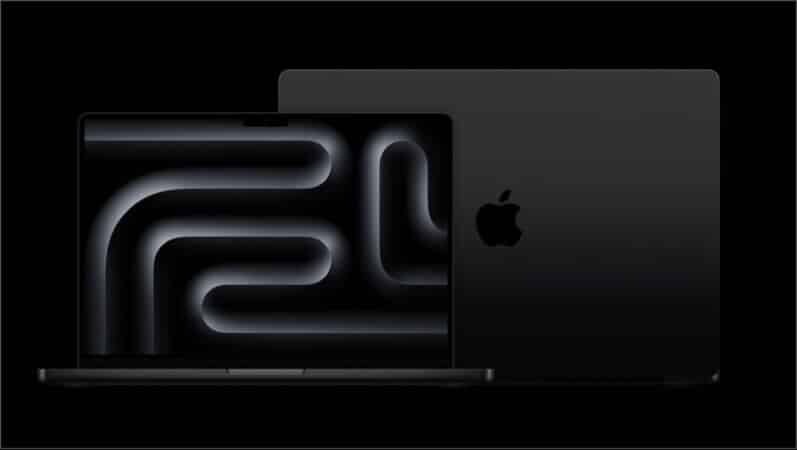 14 and 16 inch MacBook Pro with M3 Pro Space Black color