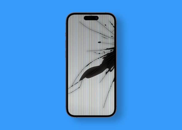 Abstract black broken iphone display wallpaper 630x450 1 Abstract black broken iPhone display wallpaper