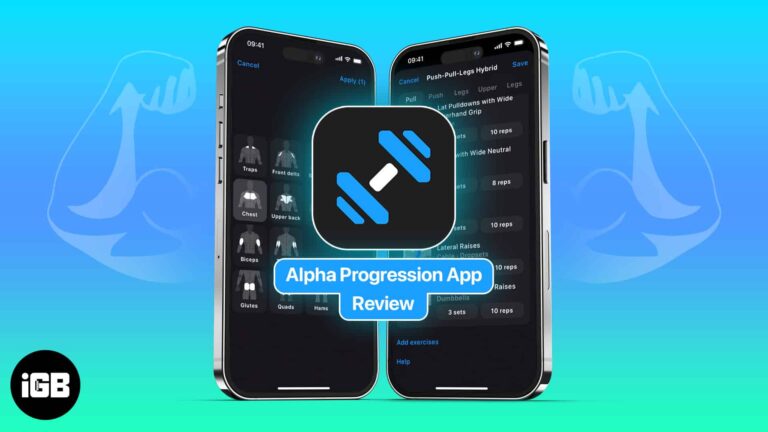 Gym Workout Alpha Progression app for iPhone – Embark on a weight training journey