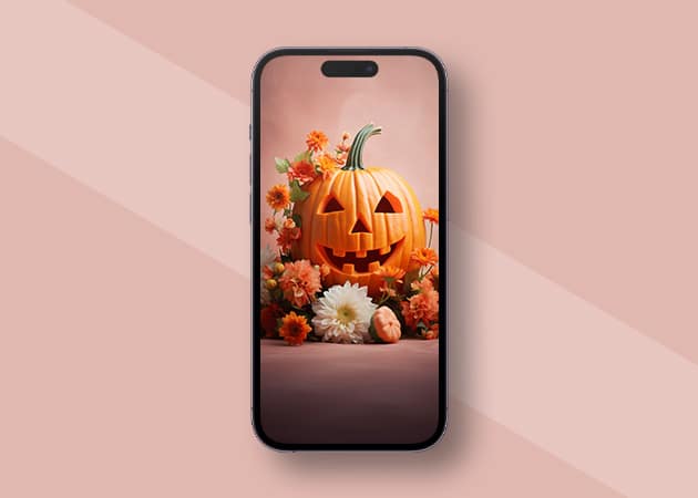 Carved Pumpkin Thanksgiving wallpaper for iPhone