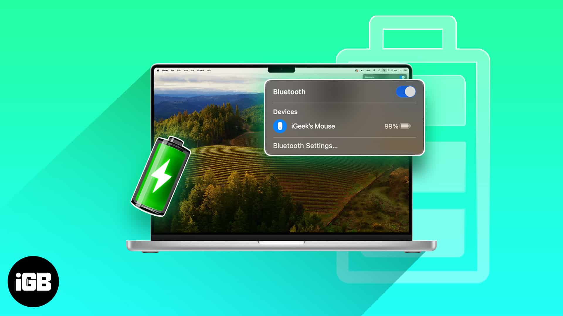 How to check battery level of bluetooth devices connected to mac