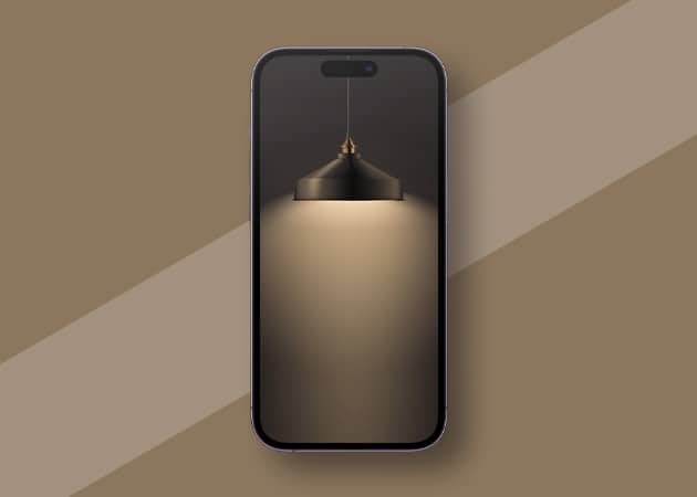 Minimalist hanging light HD iPhone wallpaper