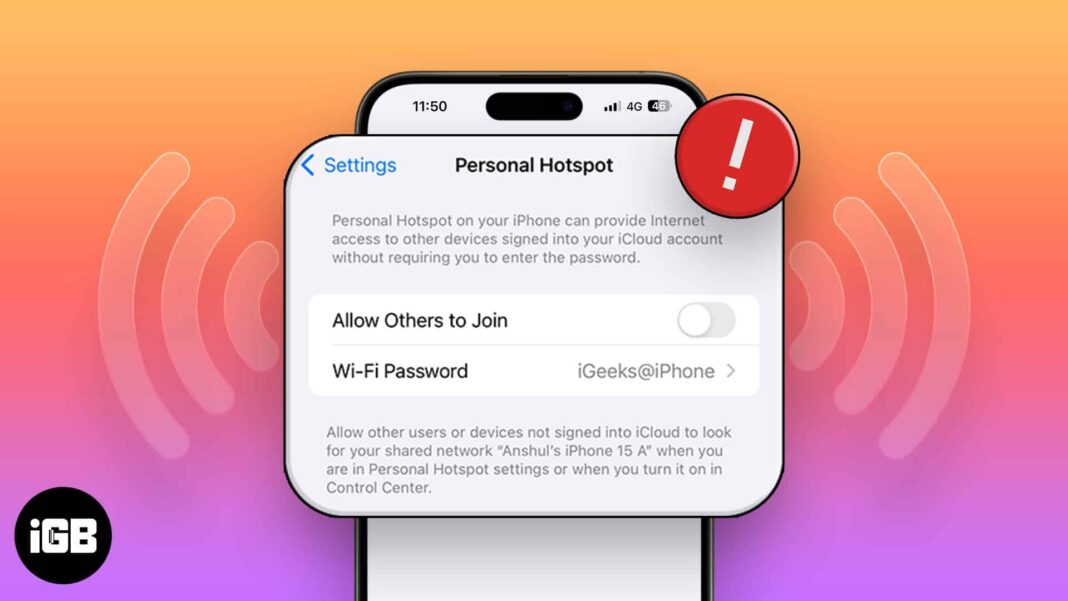 Missing personal hotspot on iPhone or iPad? how to fix it!