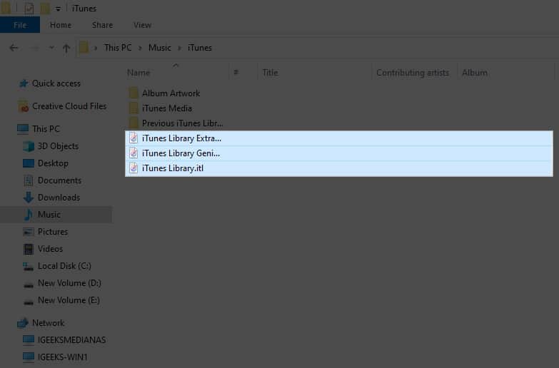 Select all Library files