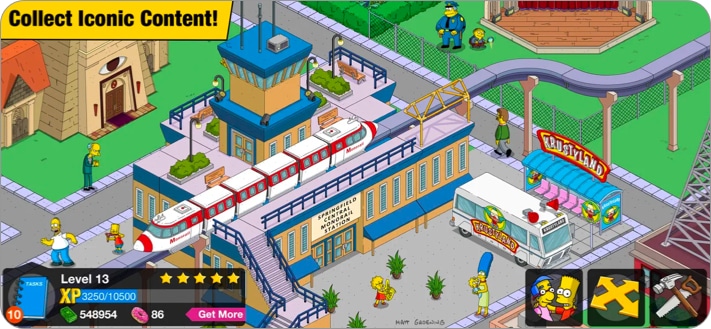 The Simpsons™ city builder game for iPhone and iPad