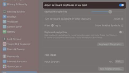How to turn on or off keyboard light on Mac – iGeeksBlog