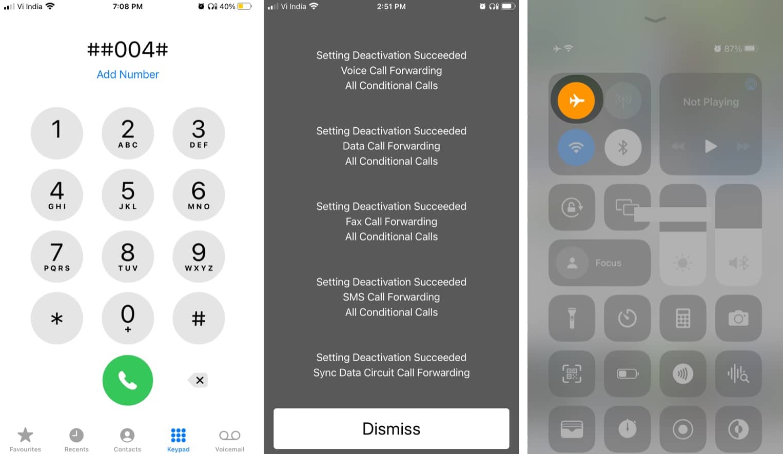Απενεργοποιήστε τον αυτόματο τηλεφωνητή iPhone και ελέγξτε