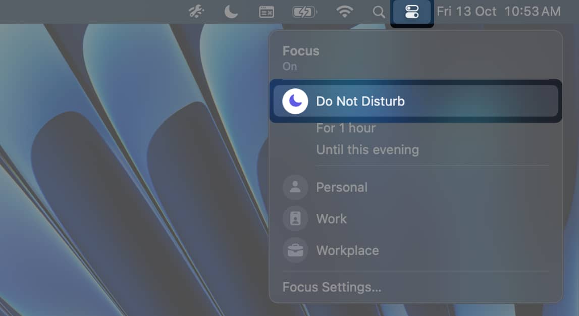 disable focus mode