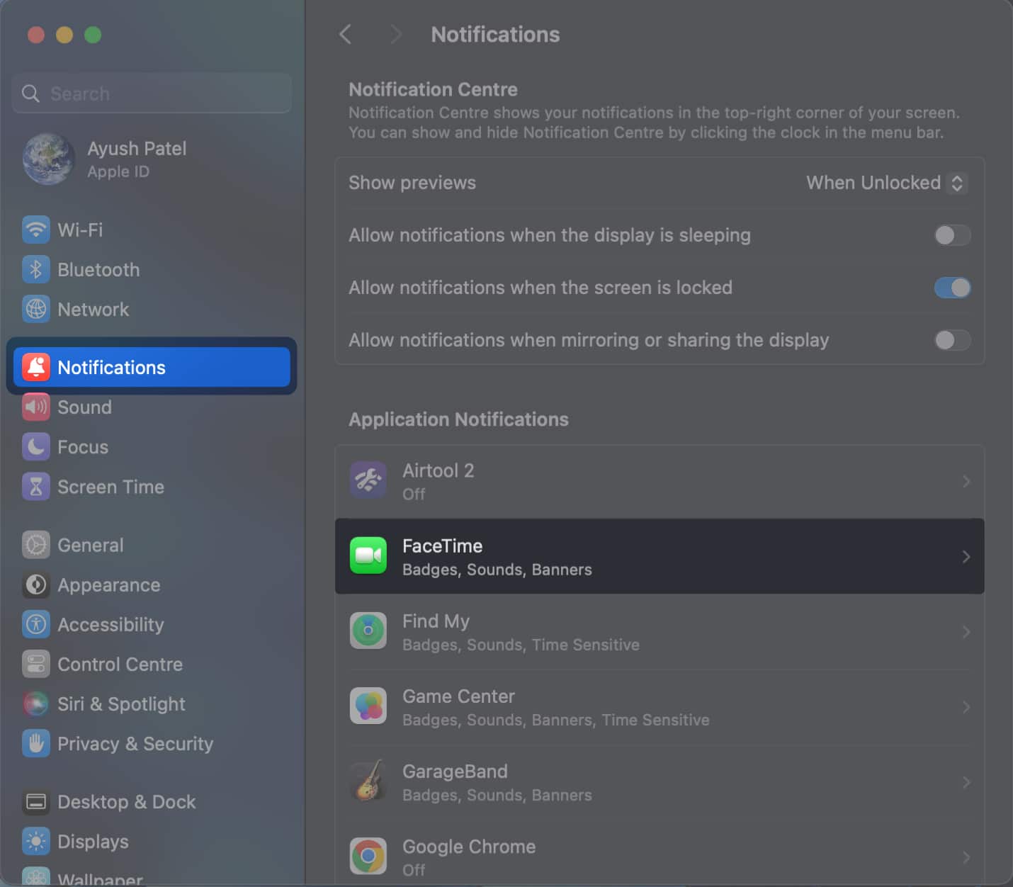 go to notifications