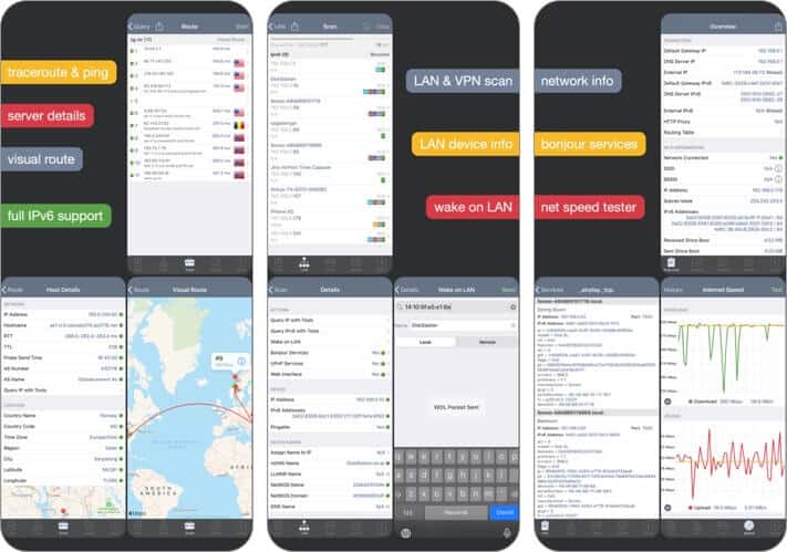 network analyzer pro iphone and ipad app screenshot