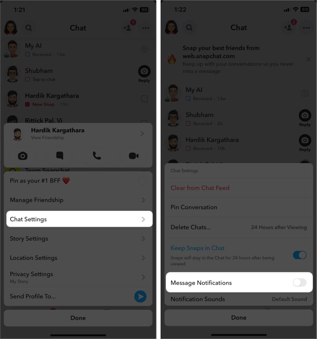 How to mute someone in Snapchat on iPhone - 32