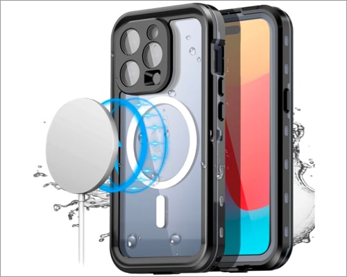 AICase Waterproof Case for iPhone 15 Pro