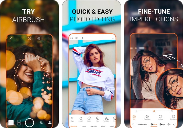 AirBrush best AI photo editor app