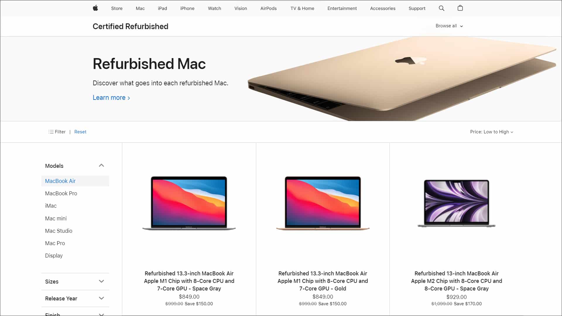 Apple Refurbished Store Refurbished MacBook