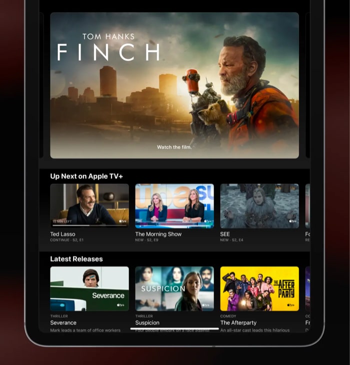 Apple TV app to watch movies and videos on iPad