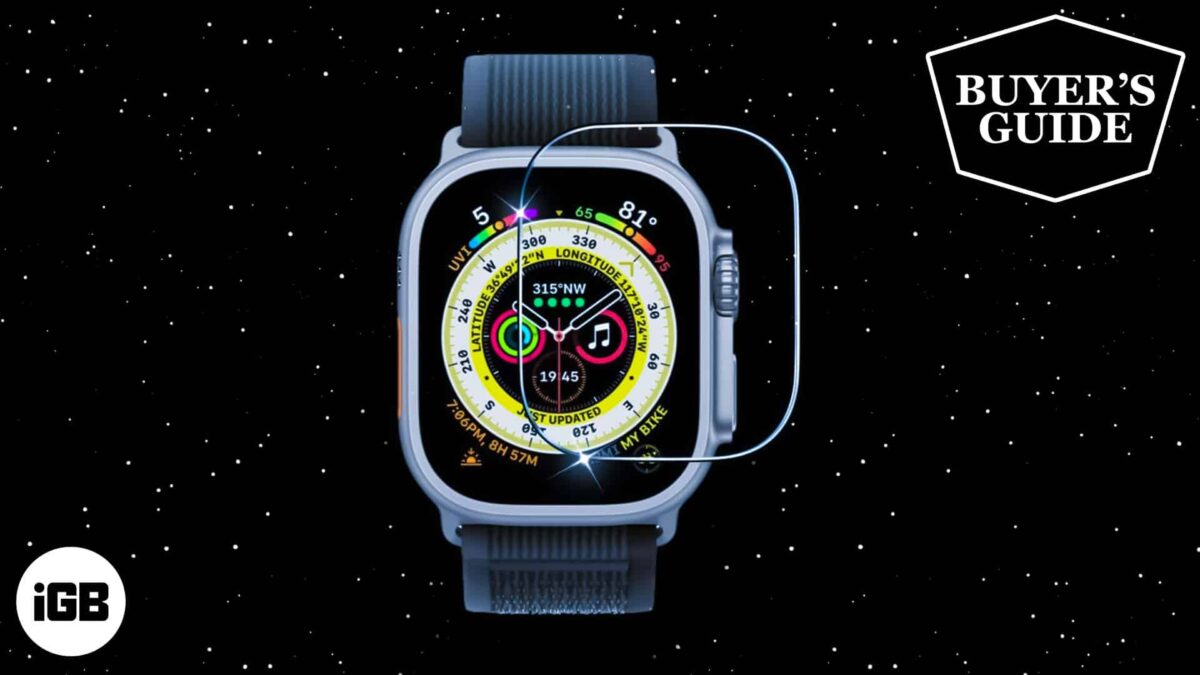 Best screen protectors for apple watch ultra