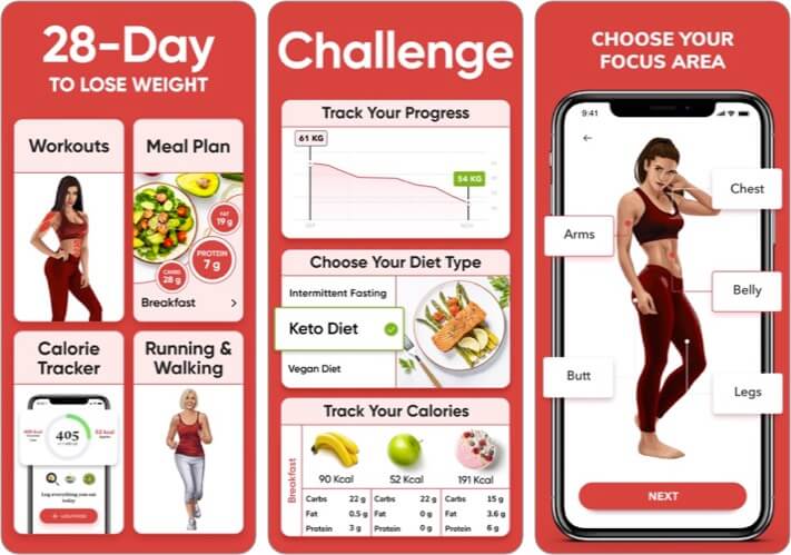 BetterMe Track Diet & Workout iPhone App Screenshot