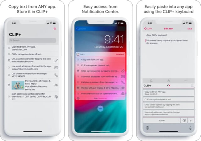 Clip iphone clipboard manager app 641x450 1 CLIP+ iPhone clipboard manager app
