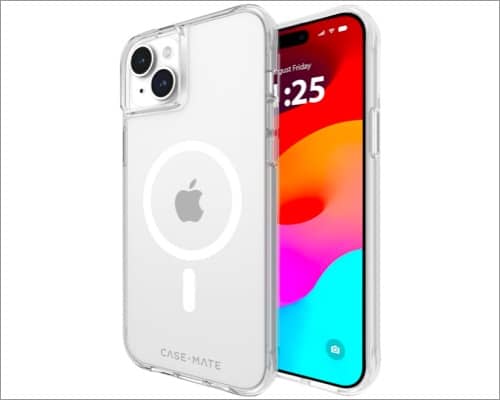 Case Mate Tough best clear case for iPhone 15 Plus