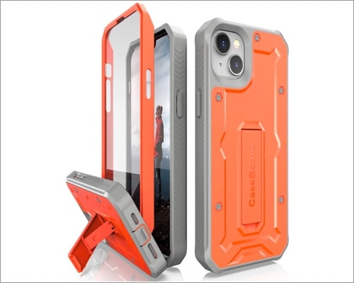 CaseBorne Rugged Kickstand Case for iPhone 14 Plus and Pro Max