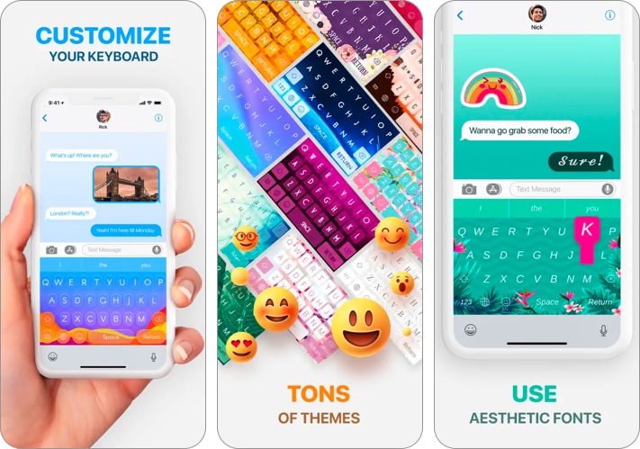 Color Keyboard App for iPhone