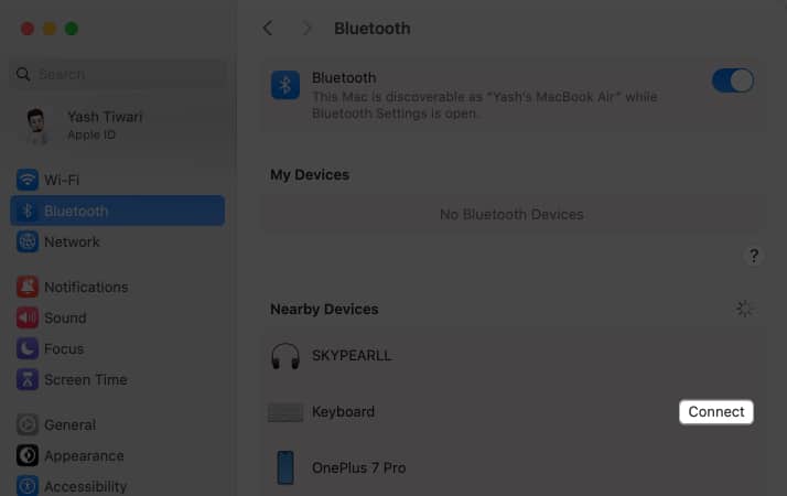 Connect the Keyboard