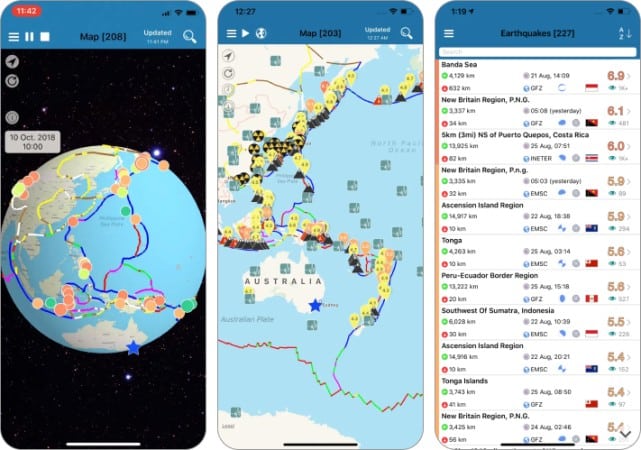 Earthquake+ Alerts App for iPhone and iPad