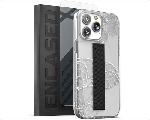 Encased Finger Grip Case Designed for iPhone 14 and iPhone 14 Pro