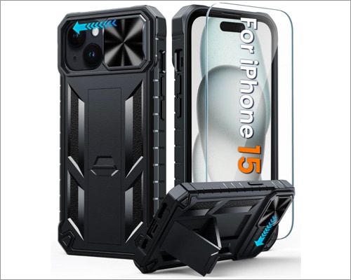 FNTCASE for iPhone 15 Protective Phone-Case