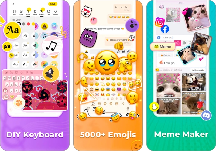 Facemoji Emoji Keyboard App