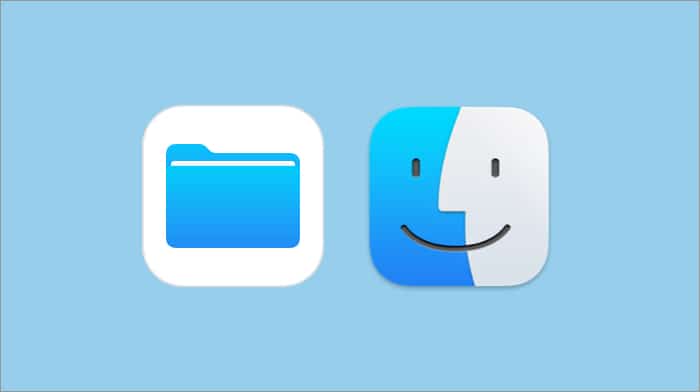Files app and Finder