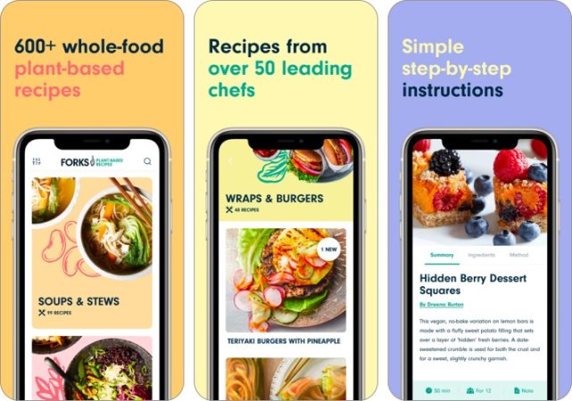 Forks plant based recipes app screenshot 641x450 1 Forks Plant-Based Recipes app screenshot