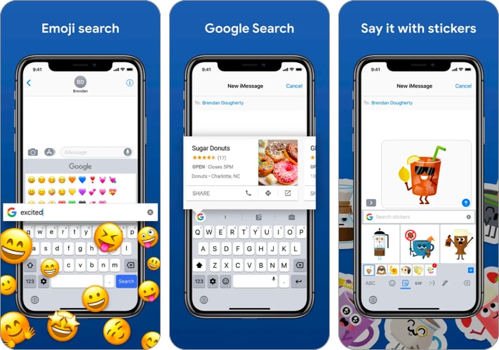 Gboard Google keyboard app for iPhone